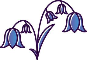 Bluebell Vector Icon Design