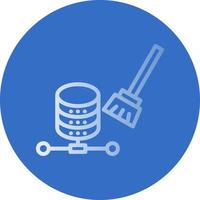 diseño de icono de vector de limpieza de datos