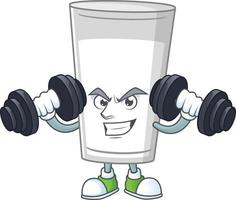 Glass of milk Cartoon character vector