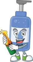 Handsanitizer Cartoon character vector