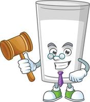 Glass of milk Cartoon character vector