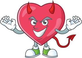 Heart medical notification Cartoon character vector