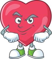 Heart medical notification Cartoon character vector