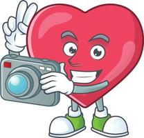 Heart medical notification Cartoon character vector