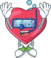 Heart medical notification Cartoon character vector