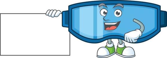 Safety glasses Cartoon character vector