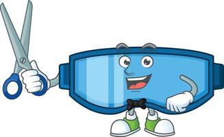 Safety glasses Cartoon character vector