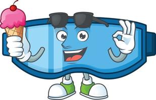 Safety glasses Cartoon character vector