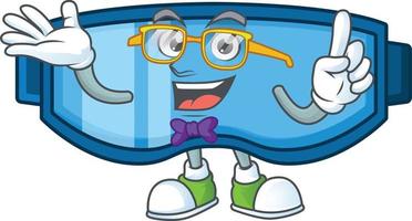 Safety glasses Cartoon character vector