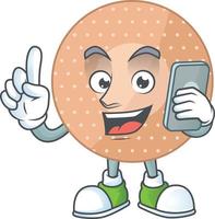 Rounded bandage Cartoon character vector