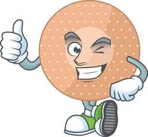 Rounded bandage Cartoon character vector