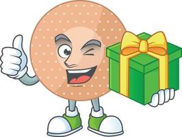 Rounded bandage Cartoon character vector