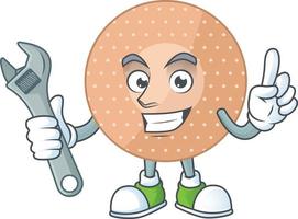 Rounded bandage Cartoon character vector