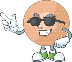 Rounded bandage Cartoon character vector