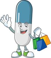 Vitamin pills Cartoon character vector