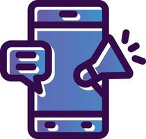 Sms Marketing Vector Icon Design