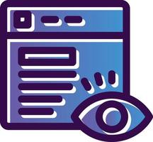 Page Visitors Vector Icon Design