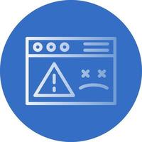 Website Dead Vector Icon Design