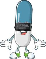 Vitamin pills Cartoon character vector