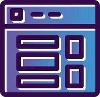 Website Layout Vector Icon Design