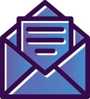 Newsletter Vector Icon Design