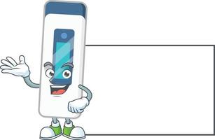 Digital thermometer Cartoon character vector