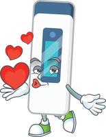 Digital thermometer Cartoon character vector