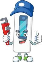 Digital thermometer Cartoon character vector