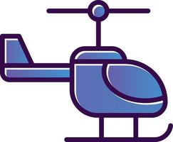 Helicopter Vector Icon Design