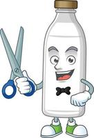 Milk bottle Cartoon character vector