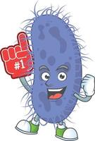 Salmonella typhi Cartoon character vector