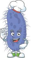 Salmonella typhi Cartoon character vector