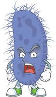 Salmonella typhi Cartoon character vector