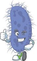 Salmonella typhi Cartoon character vector