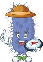 Salmonella typhi Cartoon character vector