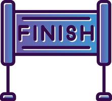 Finish Line Vector Icon Design