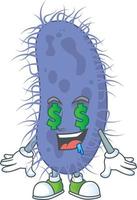 Salmonella typhi Cartoon character vector