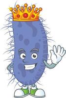 Salmonella typhi Cartoon character vector