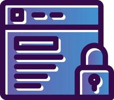 Website Security Vector Icon Design