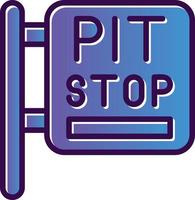 Pit Stop Vector Icon Design