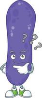 Escherichia coli Cartoon character vector