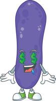 Escherichia coli Cartoon character vector