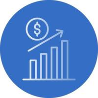 Revenue Increase Vector Icon Design