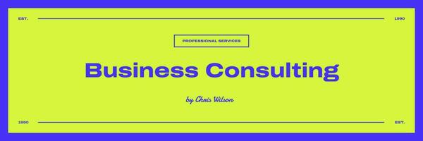 Business Consulting Twitter Header Template