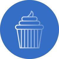 Wedding Cupcake Vector Icon Design