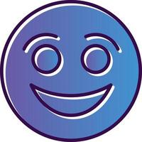 Smiling Face Vector Icon Design