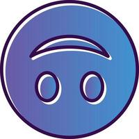 Upside-Down Face Vector Icon Design