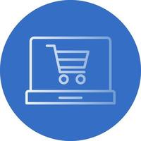 Online Cart Vector Icon Design