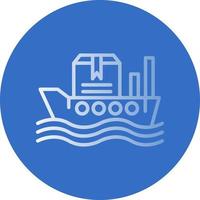 diseño de icono de vector de barco de envío en todo el mundo