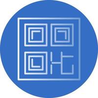 diseño de icono de vector de código qr